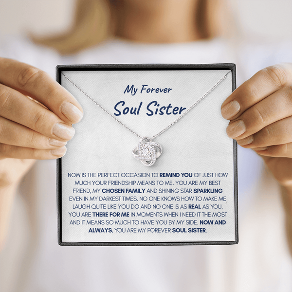 Personalized To My Soul Sister Necklace from Sister The Friend Of My Heart Sister  Jewelry Birthday Graduation Christmas Customized Gift Box Message Card -  Siriustee.com